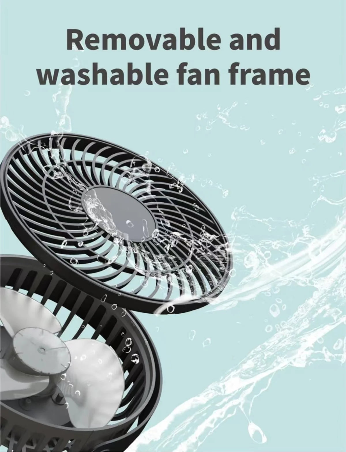 Baby 3 Speeds Stroller Mini Fan With Light Portable USB Charging Fan Mobile Phone Holder Stroller Accessories Baby Newborn Items