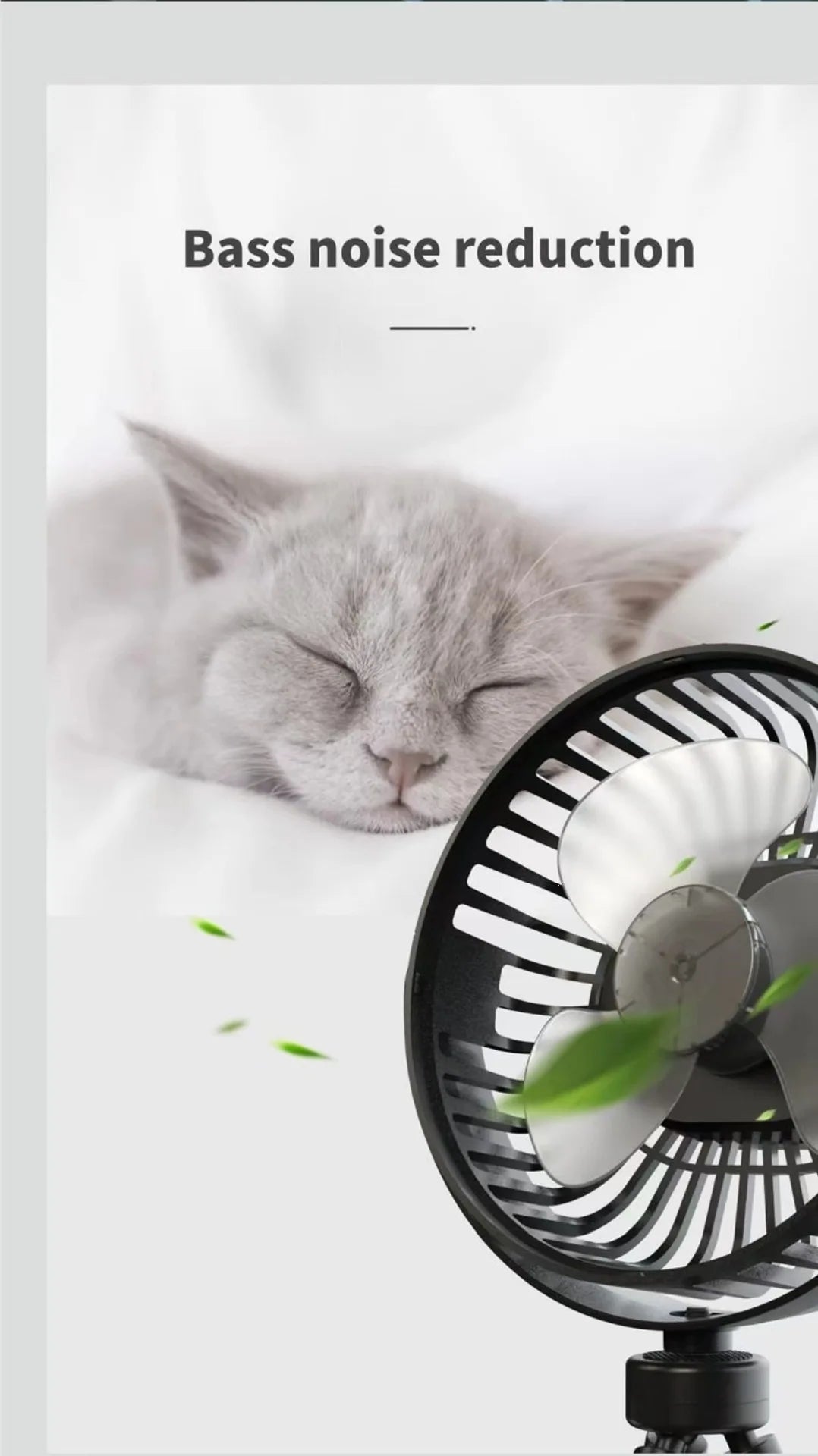 Baby 3 Speeds Stroller Mini Fan With Light Portable USB Charging Fan Mobile Phone Holder Stroller Accessories Baby Newborn Items